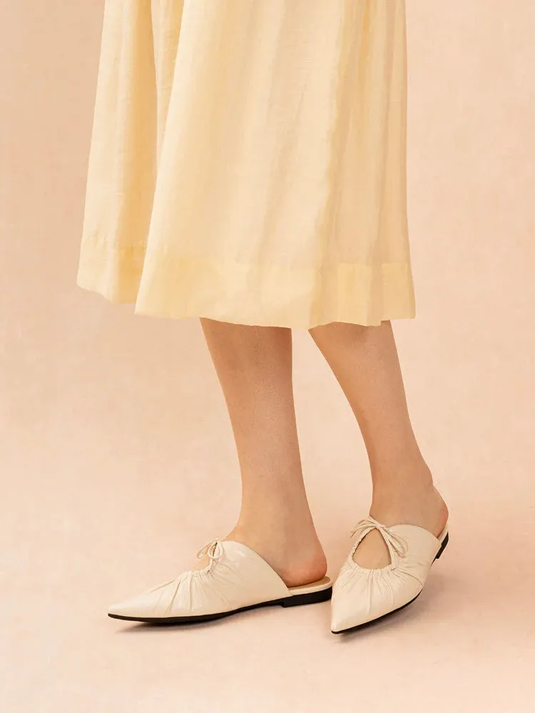 Sabrianna Tied Pointed Toe Mules
