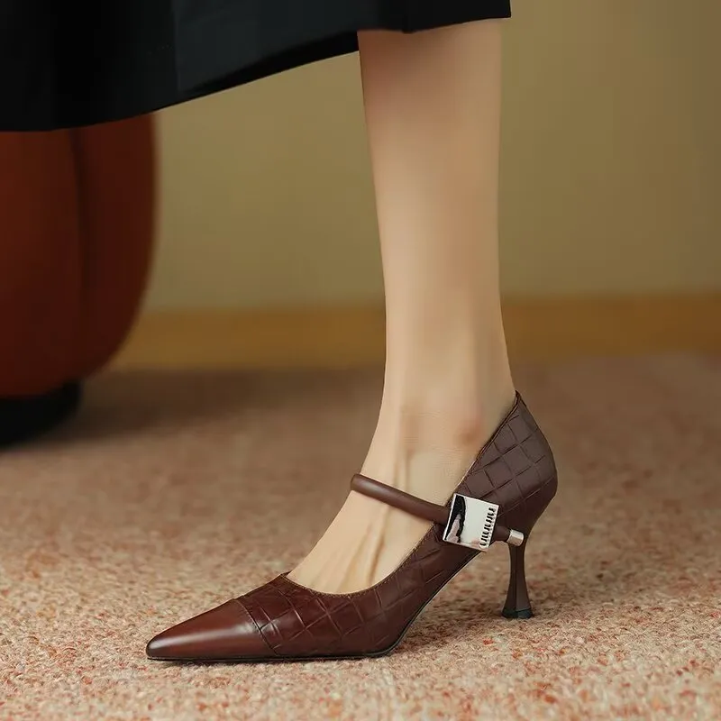 Serpatura Diamoré Buckle Stilettos