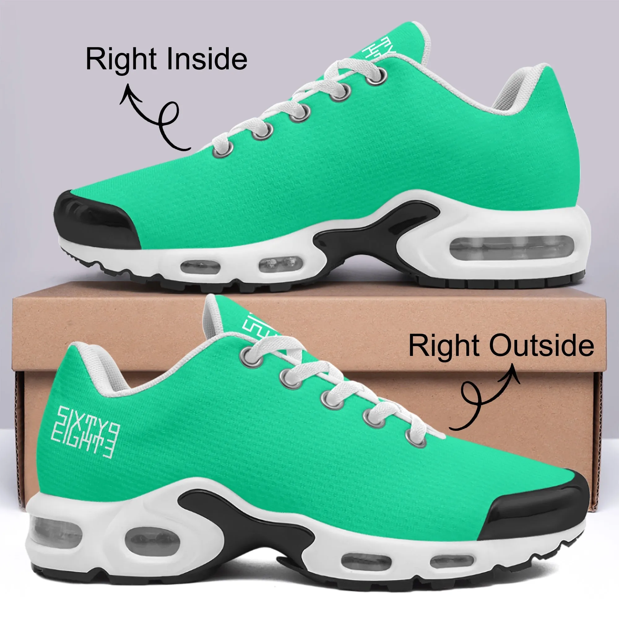 Sixty Eight 93 Logo White Sea Green BMK Shoes