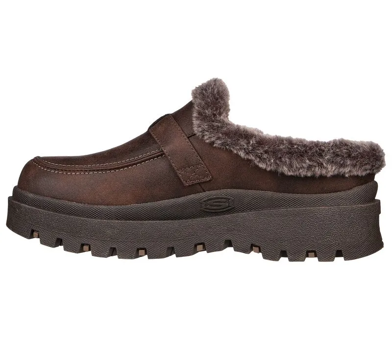Skechers Womens Forever Retro Slip Ons