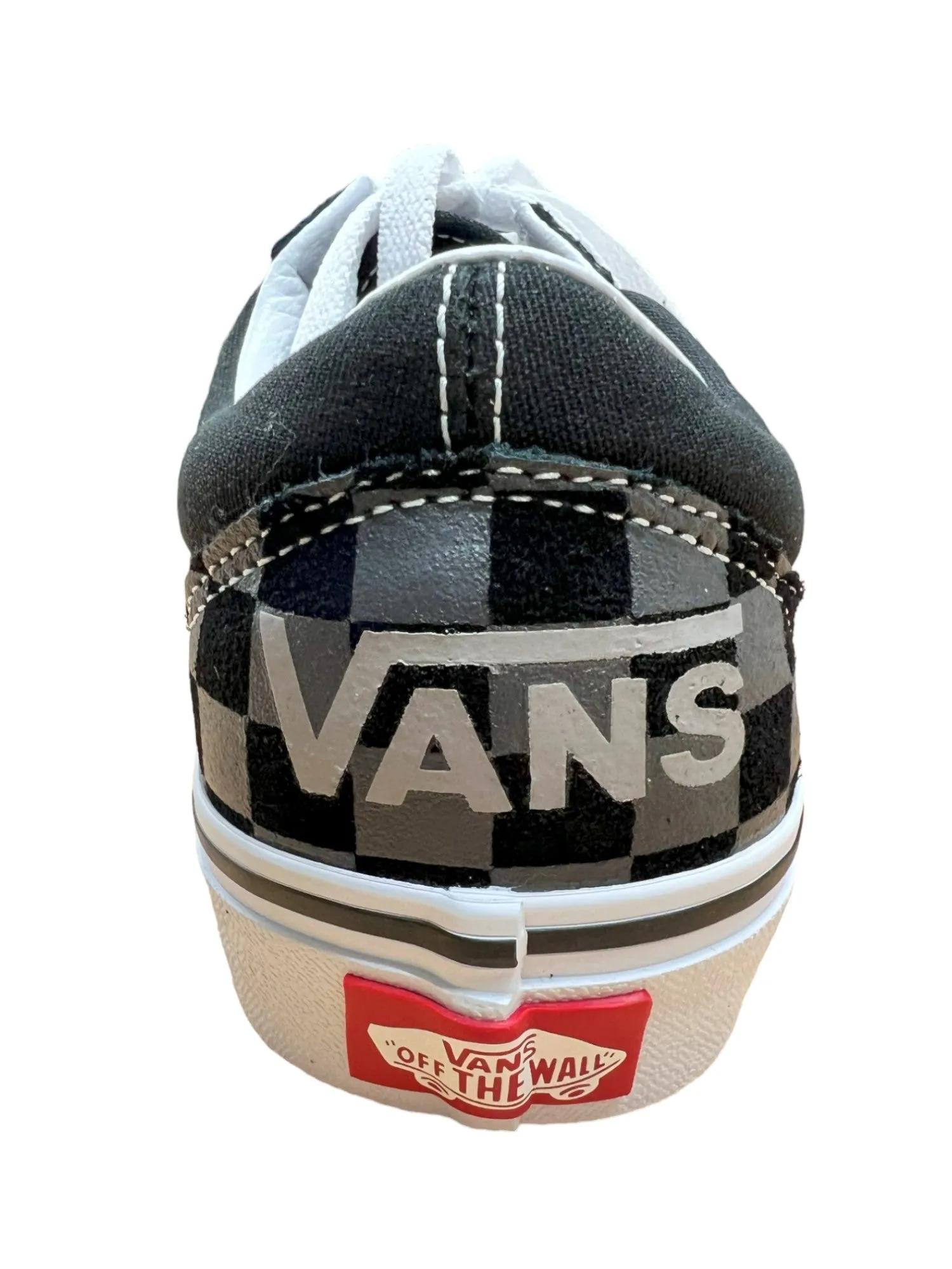 .Vans Old Skool LOGO CHECK  Black/White - (VN005UFCJI) - UFC - R1L6