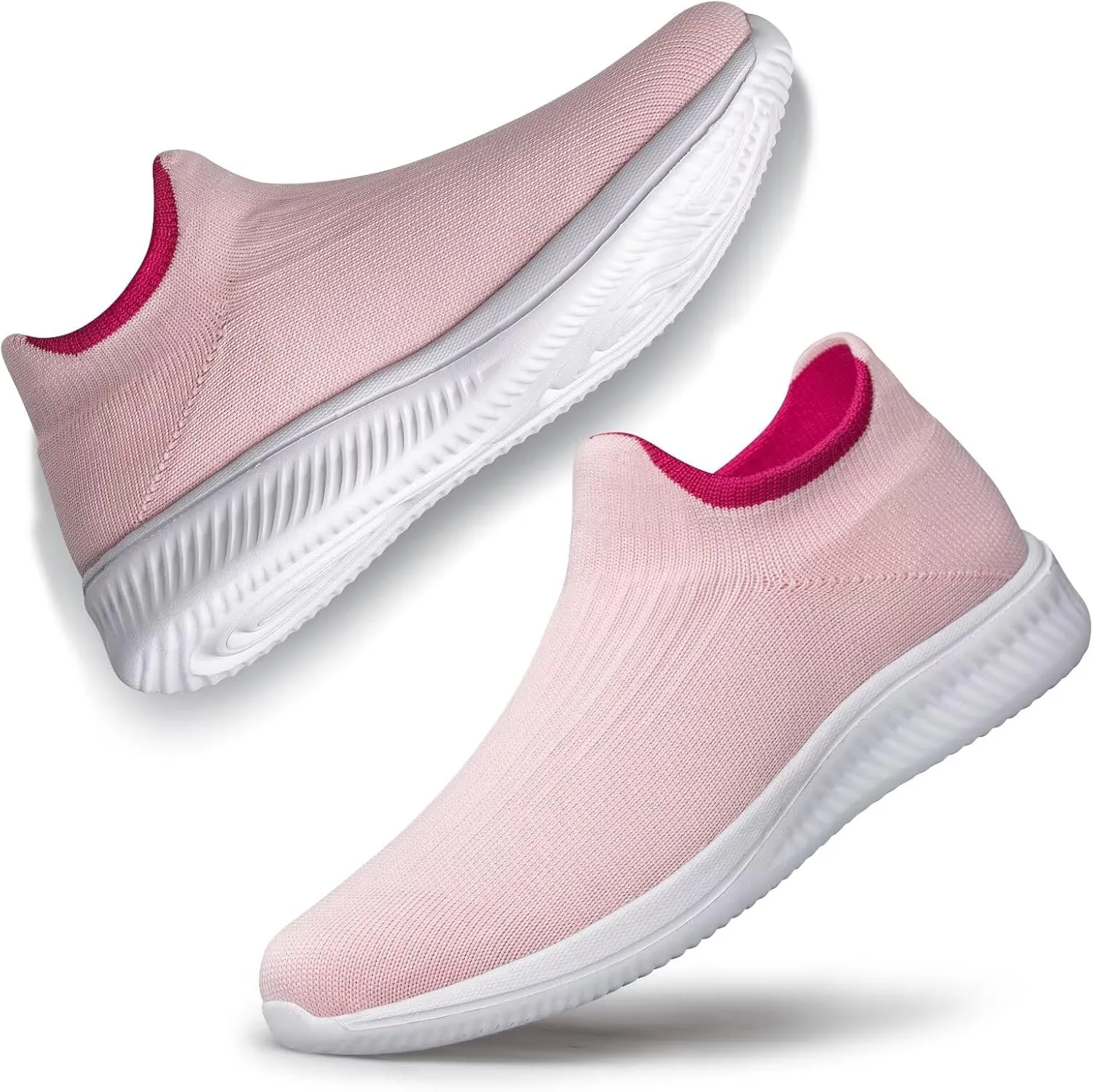 vibdiv Walking Shoes Women Casual Sock Sneakers Lightweight Comfy Breathable Pull-on Zapatillas de Mujer