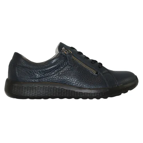 Waldlaufer Wide Fit Walkers- 634002 - Navy